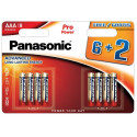 Panasonic Pro Power батарейки LR03PPG/8B (6+2)