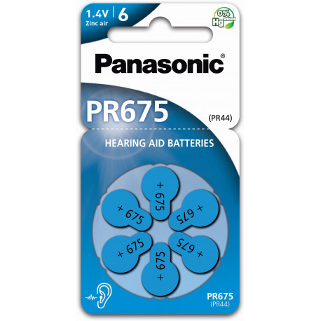 Panasonic kuuldeaparaadi patarei PR675LH/6DC