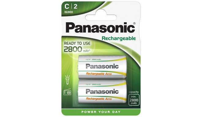 Panasonic аккумуляторные батарейки NiMh 2800mAh P14P/2B