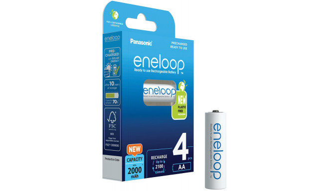 Panasonic eneloop аккумулятор AA 2000 4BP