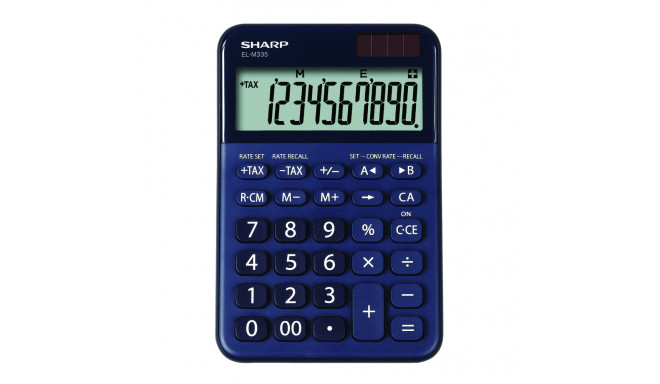 SHARP CALCULATOR DESKTOP 10D DUAL POWER EL-M335BBL