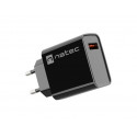 NATEC MAINS CHARGER RIBERA USB-A 18W BLACK