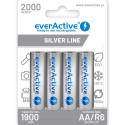 everActive aku Ni-MH R6 AA 2000mAh Silver Line 4tk