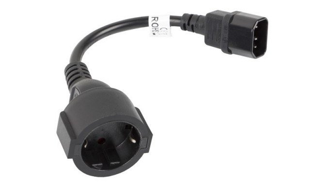 Lanberg CA-C14E-10CC-0018-BK power cable Black  C14 coupler