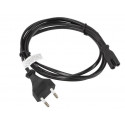 Lanberg voolukaabel 1.8m C7 CEE7/16 (CA-C7CA-10CC-0018-BK)