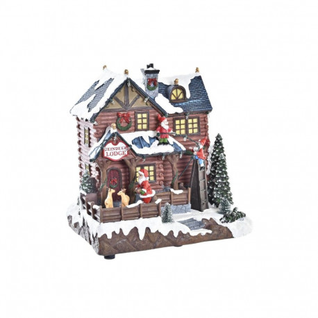 Dekoratsioonid DKD Home Decor Liikumi LED Kerge Muusikaline Mitmevärviline Vaik 25,5 x 21 x 25 cm (3