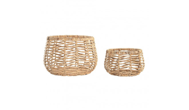 Basket set DKD Home Decor Fibre (48 x 48 x 33 cm)