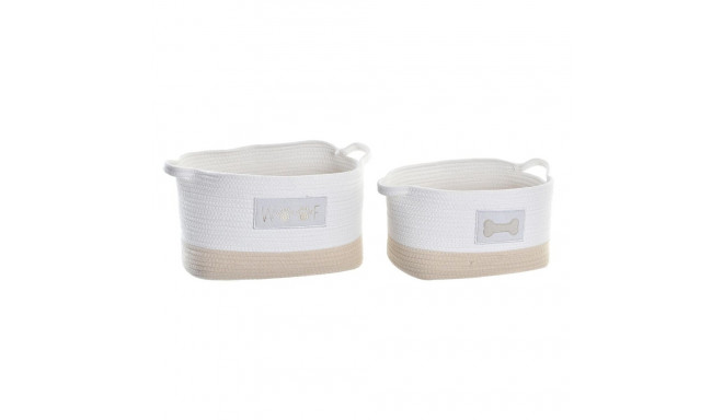 Basket set DKD Home Decor 43 x 30 x 23 cm