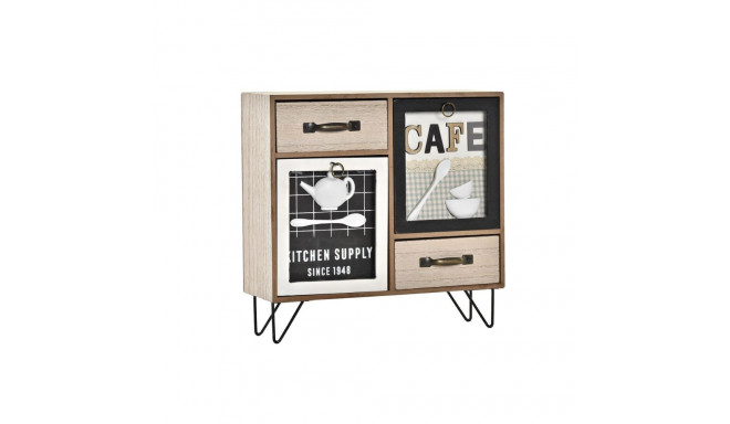 Kitchen furniture DKD Home Decor Brown Black Green 30 x 10 x 29 cm Kitchen