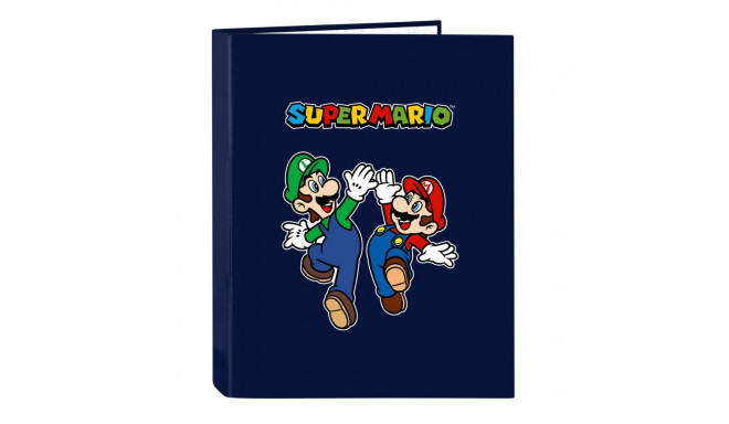 Gredzenveida stiprinājums Super Mario 26.5 x 33 x 4 cm Tumši Zils A4