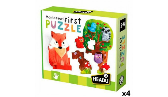 Puzle un domino komplekts HEADU Montessori Mežs (4 gb.)