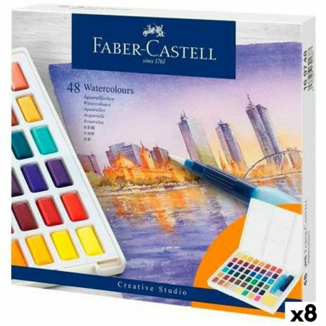 Ūdenskrāsu komplekts Faber-Castell Creative Studio (8 gb.)