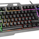 LUNERA Metal Rainbow Gaming Keyboard, black - DE layout