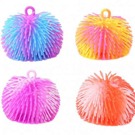 Gerardo's Toys Fluffy narmaspall värviline, valgusega 12 cm