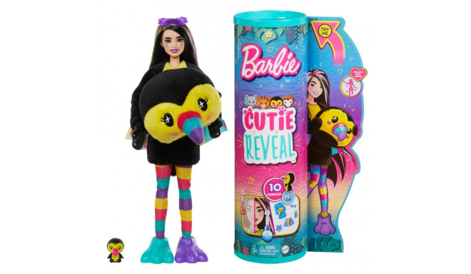 Barbie® Cutie Reveal Džungli seeria nukk - Tuukan