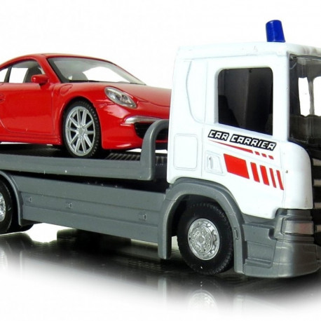 Welly Scania P320 treiler + 1 auto