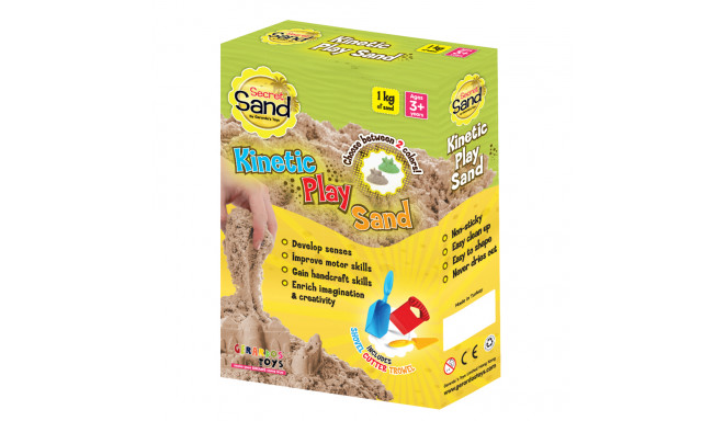 Gerardo's Toys Secret Sand modelleerimisliiv 3 tööriistaga, roheline 1 kg