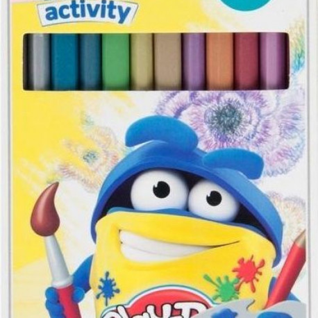 Play-Doh metallik kolmnurksed värvipliiatsid 12 tk