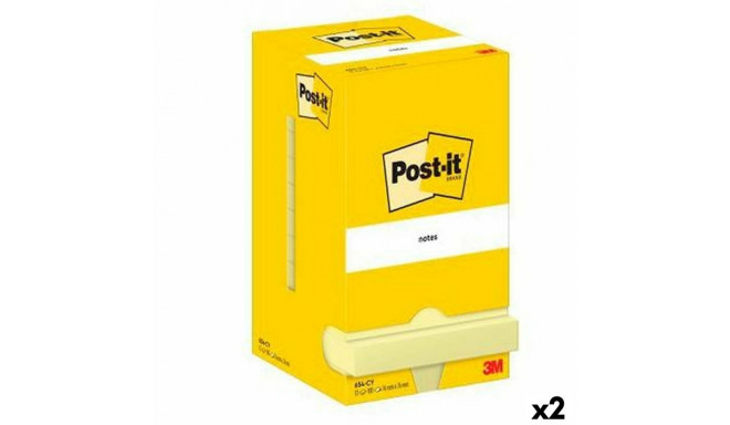 Līmlapiņas Post-it 76 x 76 mm Dzeltens (2 gb.)