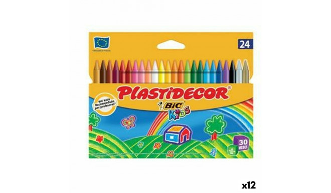 Цветные полужирные карандаши Plastidecor Разноцветный (12 штук)