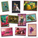 Pack of stickers Panini Avalonia: l'Etrange Voyage 7 Envelopes