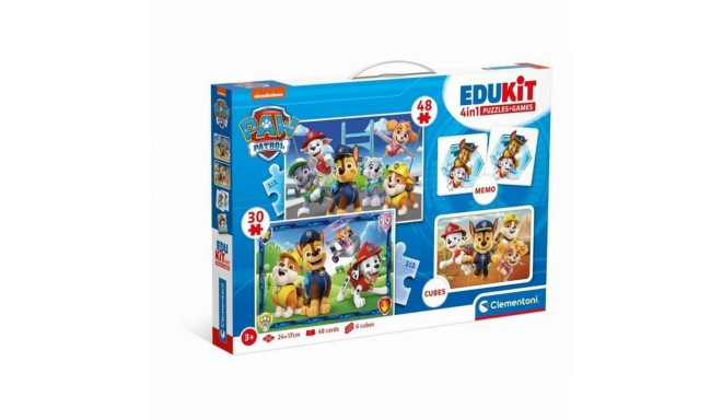 4 Pužļu Komplekts The Paw Patrol Clementoni Edukit