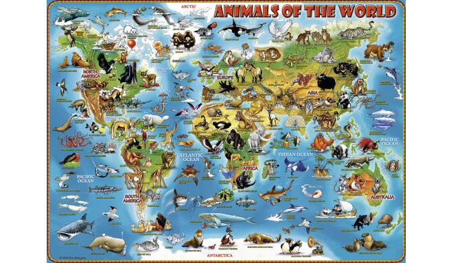 Ravensburger pusle 300 tk Maailmaloomad