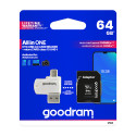 GoodRam mälukaart microSDXC 64GB Class 10 UHS-I + adapter + mälukaardilugeja