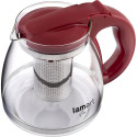 Glass teapot with infuser Lamart LT7074 VERRE 1.1 l red