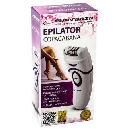 ESPERANZA EPILATOR COPACABANA WHITE-BLUE EBD002B