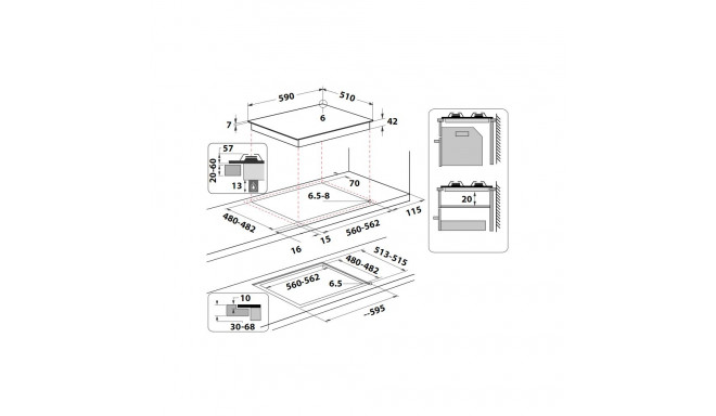 Gas hob Whirlpool