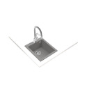 Sink Teka Forsquare 34.40TG stone grey