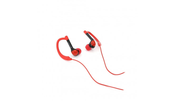 PLATINET IN-EAR EARPHONES + MIC SPORT PM1072 RED [42939]