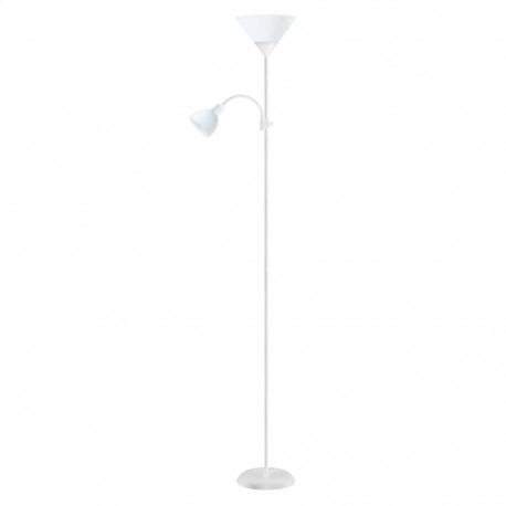 PLATINET FLOOR LAMP E27+E14 WHITE [45177]