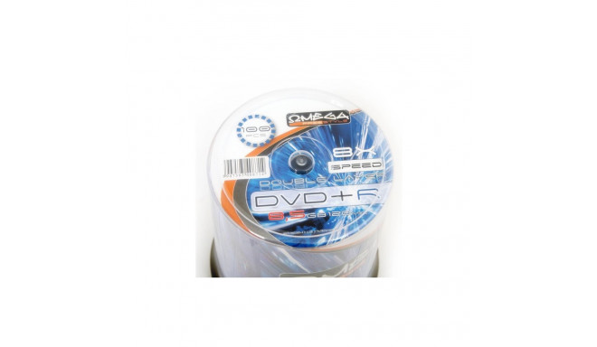 Omega DVD toorikud DVD+R 8.5GB 8X Double layer cake 100tk (40871)