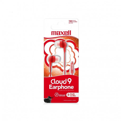 MAXELL EARPHONES EB-CLOUD9 MIC RED 347978.00.CN