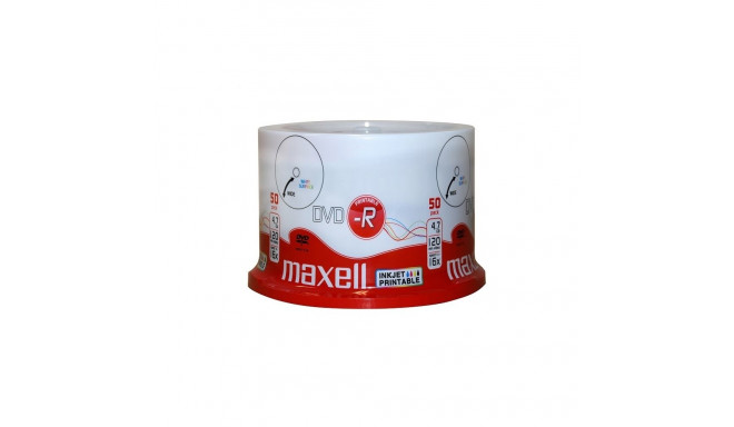 MAXELL DVD-R 4,7GB 16X PRINTABLE FF WHITE CAKE*50 275701.40.TW