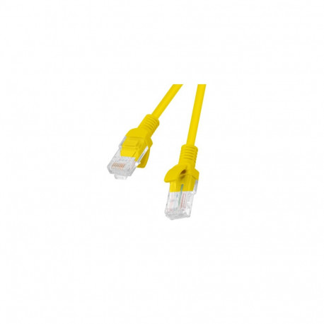 PATCHCORD CAT.6 UTP 0.5M YELLOW FLUKE PASSED LANBERG