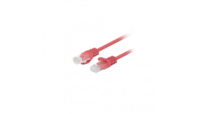 PATCHCORD CAT.6 UTP 0.25M RED FLUKE PASSED LANBERG 10-PACK