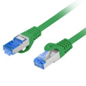 PATCHCORD CAT.6A S/FTP LSZH CCA 0.5M GREEN FLUKE PASSED LANBERG