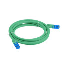 PATCHCORD CAT.6A S/FTP LSZH CCA 0.5M GREEN FLUKE PASSED LANBERG