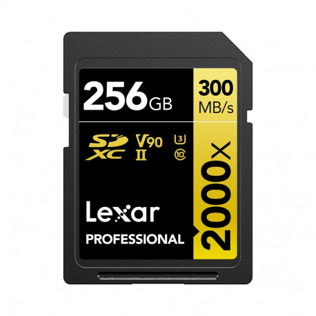 Lexar SDXC Pro 2000X UHS-II U3 R300/W260 (V90) 256GB