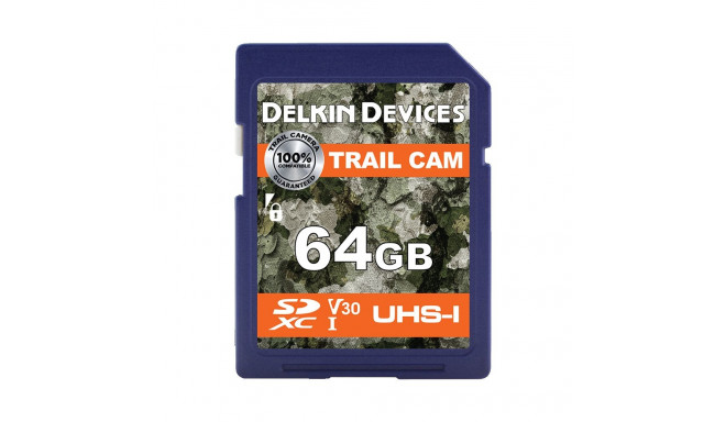DELKIN SDXC TRAIL CAM R100/W50 (V30) 64GB