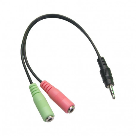 Datavideo CB-17 3,5mm jack to Headphone/Mic adapter