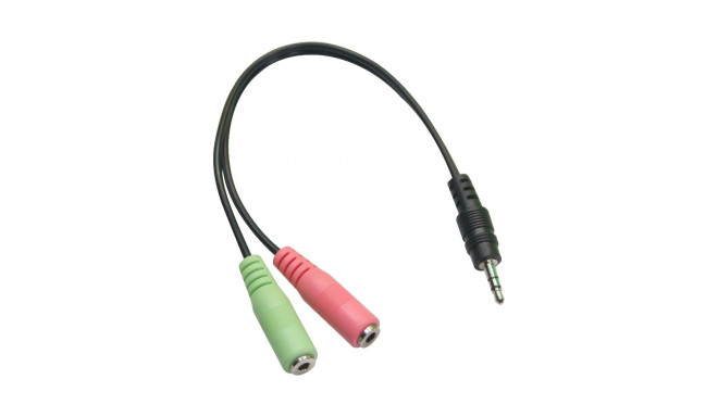 Datavideo CB-17 3,5mm jack to Headphone/Mic adapter