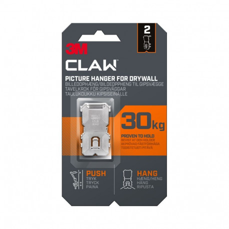 3M konks Claw kipsplaadile 30kg 2 tk