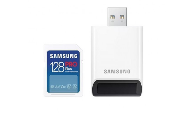 Memory card SD PRO Plus MB-SD128SB/WW 128GB + reader