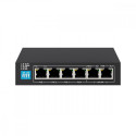 Switch EUROS V2 6 ports POE 4X 10-100MBPS POE ports + 2X UPLINK ports 802.3AF 60W