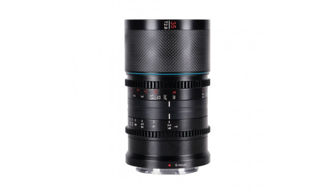 SIRUI ANAMORPHIC LENS SATURN 35MM T2.9 1.6X CARBON FIBER FULL FRAME L-MOUNT (BLUE FLARE)