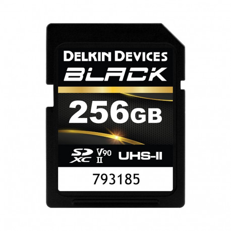 Delkin SDXC mälukaart BLACK vastupidav UHS-II R300/W250 (V90) 256GB, uus